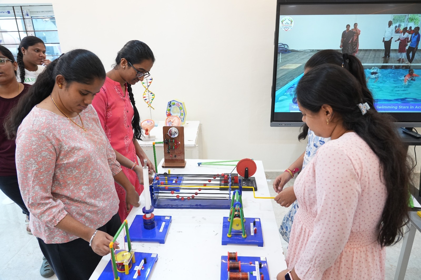 Students conducting scientific experiments in lab